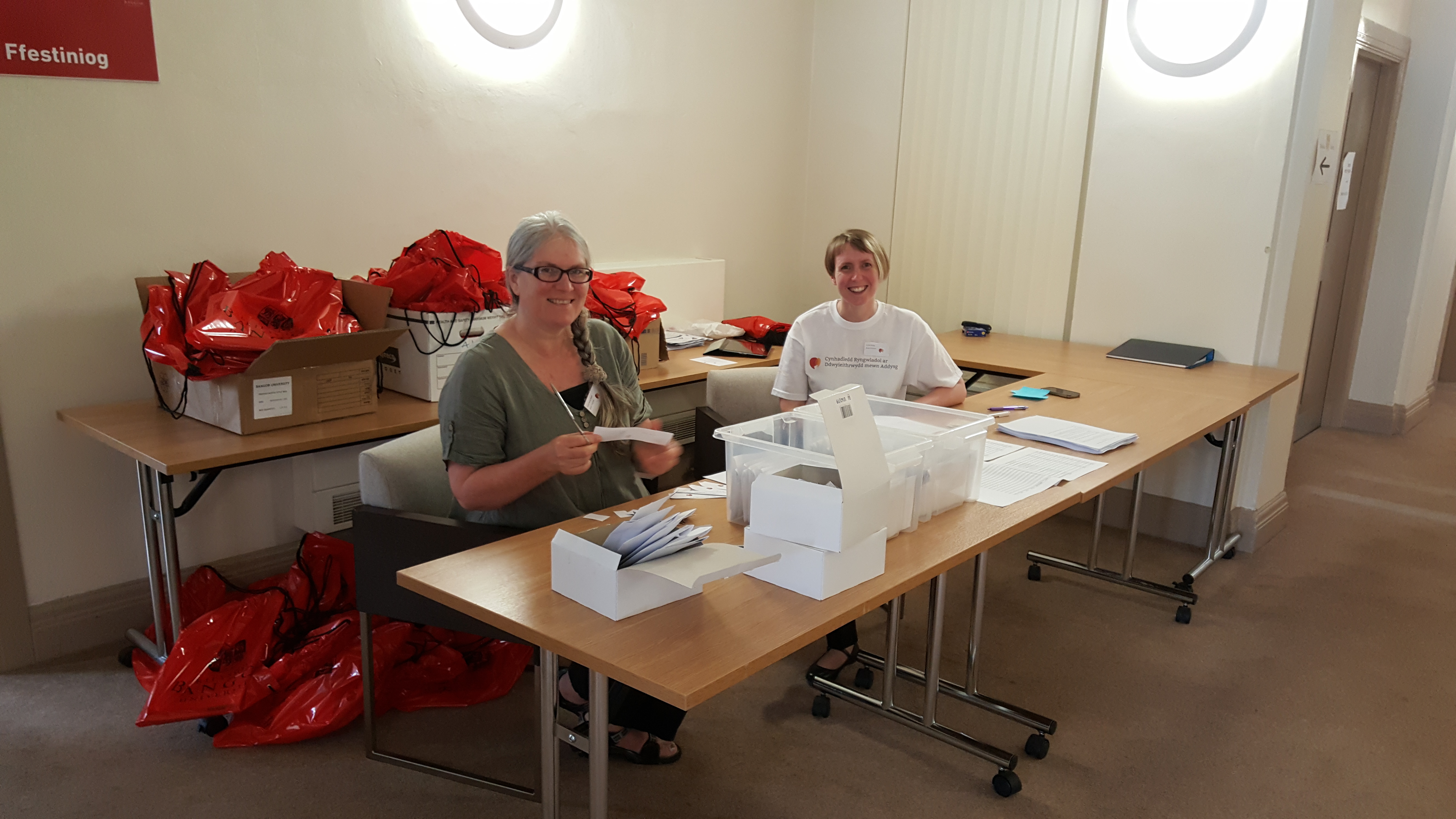 Conference preparations.